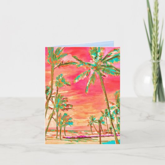 PixDezinesヴィンテージハワイ/ありがとう サンキューカード (正面)