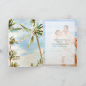 PixDezinesヴィンテージハワイ/ブリージーブルー サンキューカード (内部)