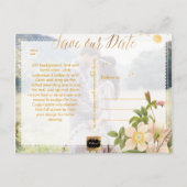 PixDezinesヴィンテージバラ保存日 案内ポストカード (裏面)