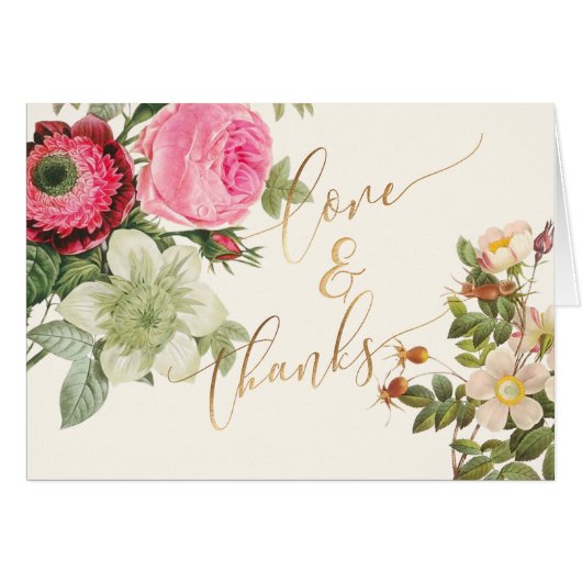 PixDezinesヴィンテージバラ/Redoute/Thank You (正面横)