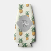 PixDezinesヴィンテージパイナップルパターン ボトルクーラー (正面)