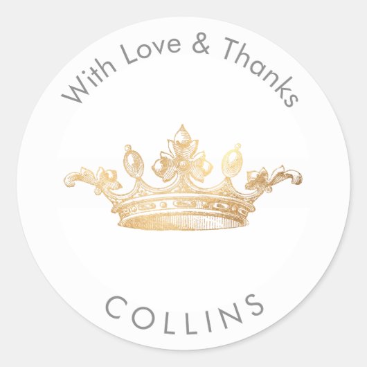 PixDezinesヴィンテージパイナップル/DIYありがとう ラウンドシール (正面)