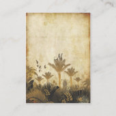 PixDezinesヴィンテージパーム/テント座席表 プレイスカード (裏面)