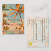 PixDezinesヴィンテージビーチシーンの希望+アドバイス アドバイスカード (正面/裏面)