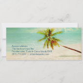 PixDezinesヴィンテージビーチ搭乗券 招待状 (裏面)