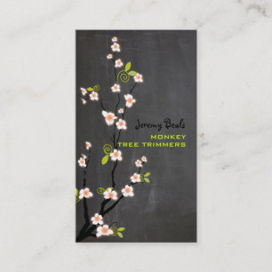 PixDezinesヴィンテージピンクさくらんぼの花♥♥ 名刺
