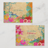 PixDezinesヴィンテージフラ波 名刺 (正面/裏面)