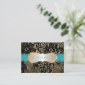 PixDezinesヴィンテージブラックレース/パフェイクーチメント 名刺 (スタンド正面)