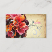 PixDezinesヴィンテージブーケ、快適/ダイカラー 名刺 (正面)