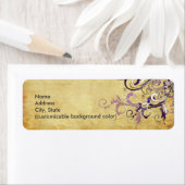 PixDezinesヴィンテージプラムバニラスワール ラベル (インサイチュ)