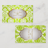 PixDezinesヴィンテージベルサイユdamask 名刺 (正面/裏面)