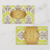 PixDezinesヴィンテージベルサイユdamask 名刺 (正面/裏面)