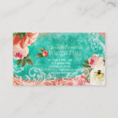 PixDezinesヴィンテージペニー/水彩 名刺 (裏面)