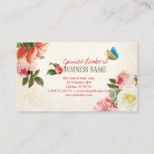 PixDezinesヴィンテージペニー/DIYの背景 名刺 (裏面)