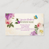 PixDezinesヴィンテージペニー/DIYバックグラウンド 名刺 (裏面)