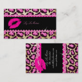 PixDezinesヴィンテージホットリップ+サッシジャガー 名刺 (正面/裏面)