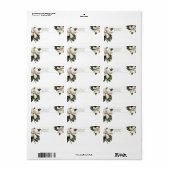 PixDezinesヴィンテージボタニカルマグノリア ラベル (フルシート)