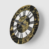 PixDezinesヴィンテージマ航海のップ ラウンド壁時計 (傾斜)