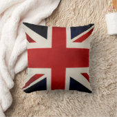 PixDezinesヴィンテージユニオンジャックフラグ クッション (ブランケット)