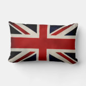 PixDezinesヴィンテージユニオンジャックフラグ ランバークッション (裏面)