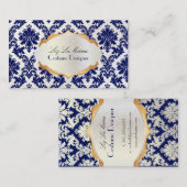 PixDezinesヴィンテージラパロマダマスク 名刺 (正面/裏面)