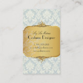 PixDezinesヴィンテージラパロマダマスク 名刺 (裏面)