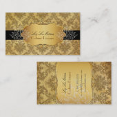 PixDezinesヴィンテージラパロマダマスク 名刺 (正面/裏面)