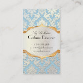 PixDezinesヴィンテージラパロマダマスク 名刺 (裏面)