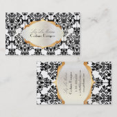 PixDezinesヴィンテージレイラダマスク 名刺 (正面/裏面)