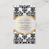 PixDezinesヴィンテージレイラダマスク 名刺 (裏面)