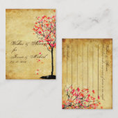 PixDezinesヴィンテージレッドメープル、アドバイスカード アドバイスカード (正面/裏面)