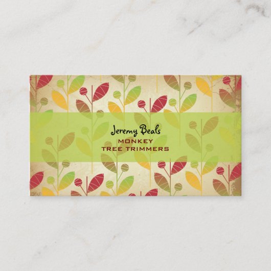 PixDezinesヴィンテージレトロのフィー♥♥♥ージ 名刺 (正面)