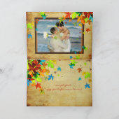 PixDezinesヴィンテージレトロメープ葉ルフォント カード (内部)