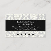 PixDezinesヴィンテージヴェルサイユdamask/diy colors ロイヤリティカード (裏面)