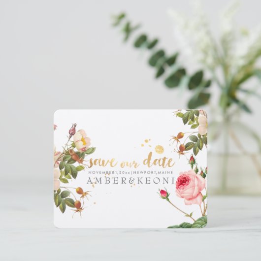 PixDezinesヴィンテージ救バラ/日付 セーブザデート (スタンド正面)