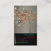 PixDezinesヴィンテージ秋開花/DIYカラー!! 名刺 (裏面)