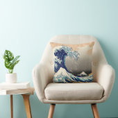 PixDezinesヴィンテージ素晴らし、Wave、北斎葛飾北斎の神奈川沖浪 クッション (椅子)