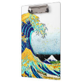 PixDezinesヴィンテージ素晴らし、Wave、北斎葛飾北斎の神奈川沖浪 クリップボード (左)