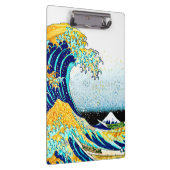 PixDezinesヴィンテージ素晴らし、Wave、北斎葛飾北斎の神奈川沖浪 クリップボード (右)