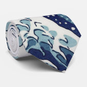 PixDezinesヴィンテージ素晴らし、Wave、北斎葛飾北斎の神奈川沖浪 ネクタイ (ロール)