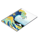 PixDezinesヴィンテージ素晴らし、Wave、北斎葛飾北斎の神奈川沖浪 ノートブック (左側)