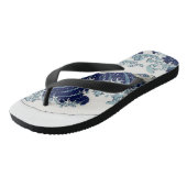 PixDezinesヴィンテージ素晴らし、Wave、北斎葛飾北斎の神奈川沖浪 ビーチサンダル (アングル)