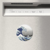 PixDezinesヴィンテージ素晴らし、Wave、北斎葛飾北斎の神奈川沖浪 マグネット (インサイチュ (食洗機))