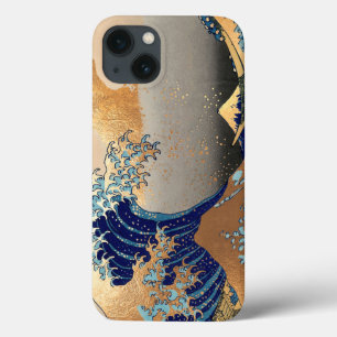 PixDezinesヴィンテージ素晴らし、Wave、北斎葛飾北斎の神奈川沖浪 iPhone 13ケース