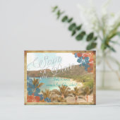 PixDezinesヴィンテージ花馬湾/日付の保存 案内ポストカード (スタンド正面)