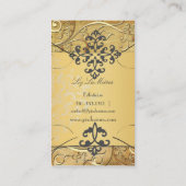 PixDezinesヴィンテージ装飾用スワール/フィリグリー 名刺 (裏面)