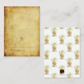 PixDezinesヴィンテージ/パイナップル/プレイス/エスコートカード プレイスカード (正面/裏面)