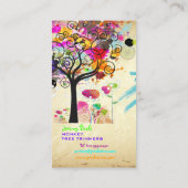 PixDezinesヴィンテージ/ピンクツグランジリートリマ♥♥ー 名刺 (裏面)