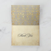 PixDezinesヴィンテージ+ロマンチックサンキューカード サンキューカード (内部)