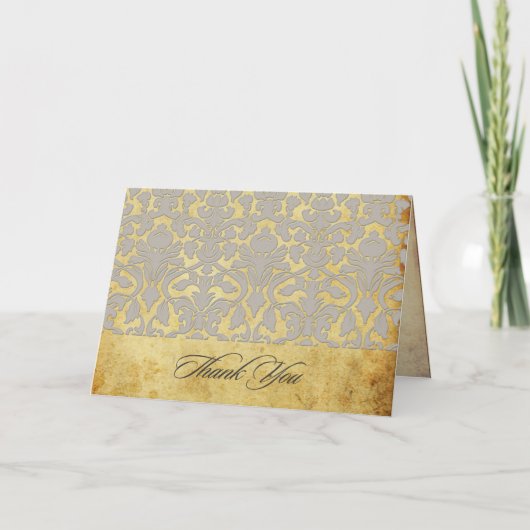 PixDezinesヴィンテージ+ロマンチックサンキューカード サンキューカード (正面)